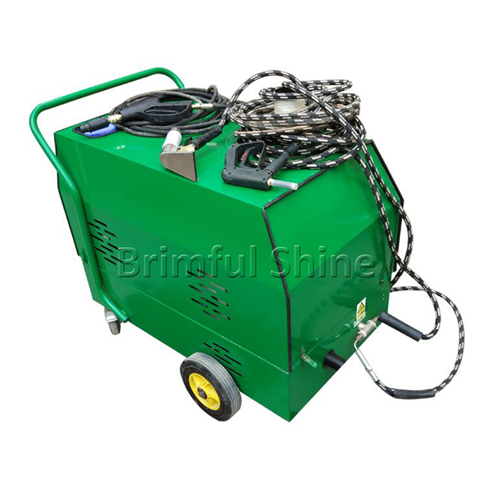 Electric motor drive, LPG heating Steam vapor car washer with vacuum cleaner 